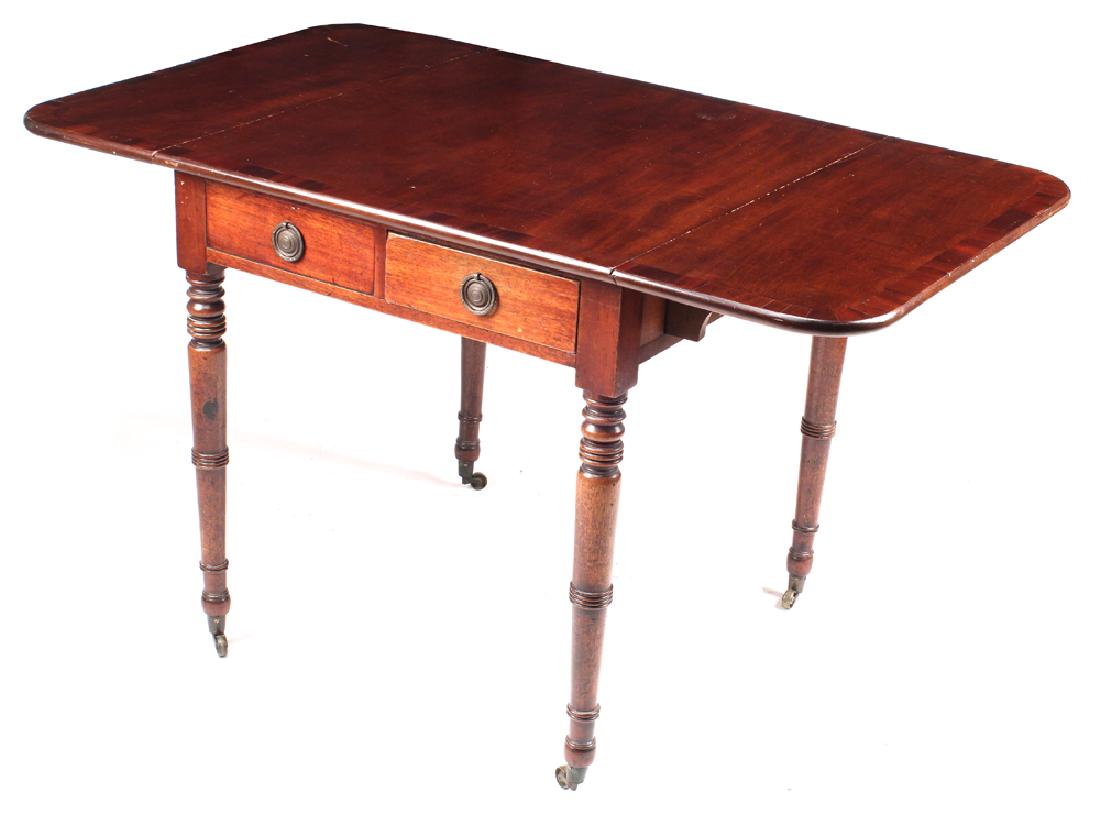 English Georgian Mahogany Pembrook Table (1 of 13)
