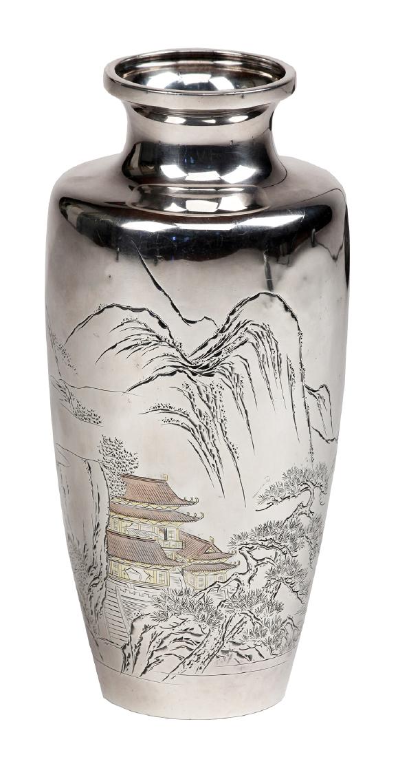 Japanese Silver Vase (1 of 8)
