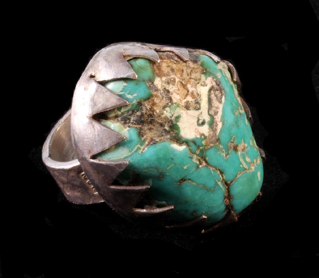 H. Alvin Sharpe New Orleans Fine Silver Turquoise Men's (1 of 7)