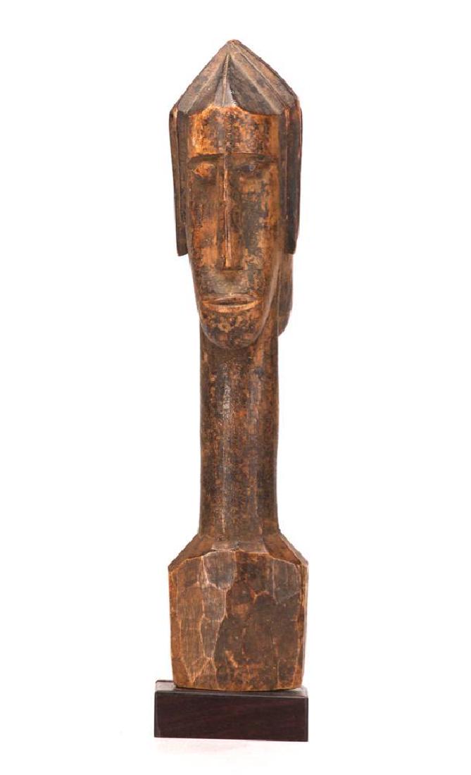African Early 20th C. Bamana People Carved Wood Janus (1 of 6)