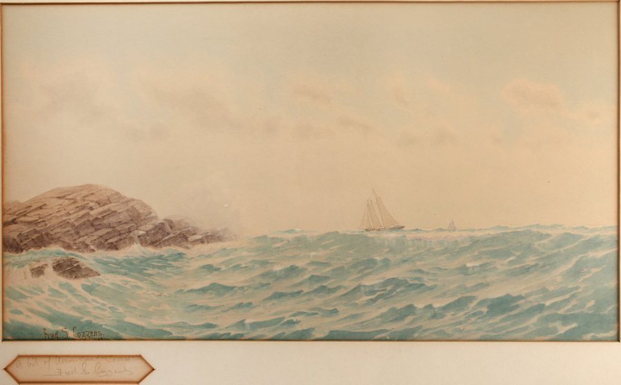 Fred Cozzens (American 1846-1928) Watercolor East Coast (1 of 13)