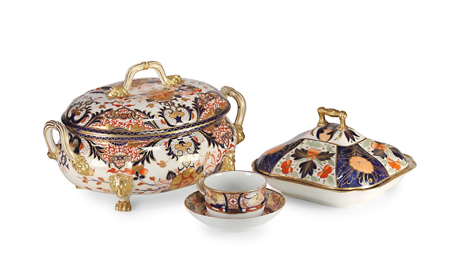 Three English 19th C. Derby Imari Pattern Items (1 of 20)