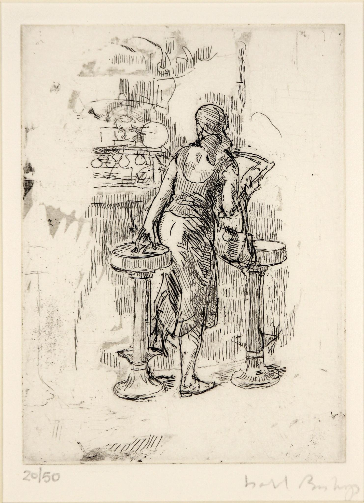 Isabel Wolff Bishop (American 1902-1989) Etching (1 of 5)