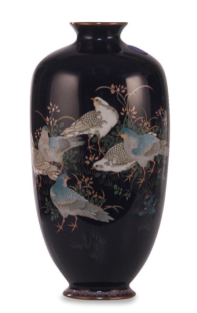 Japanese Meiji Period Kodenji Style Cloisonne Vase (1 of 7)