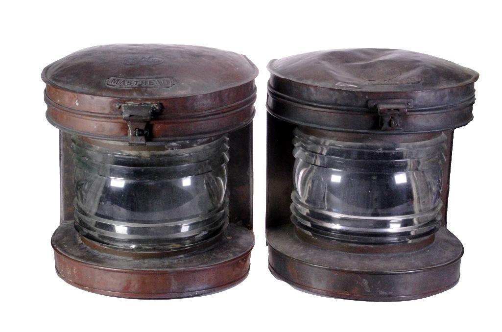 Pair of Scottish Copper Ship's Lanterns (1 of 5)