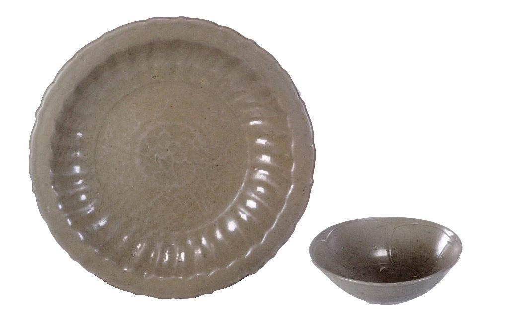 Two Chinese Ming & Earlier Celadon Porcelains (1 of 7)