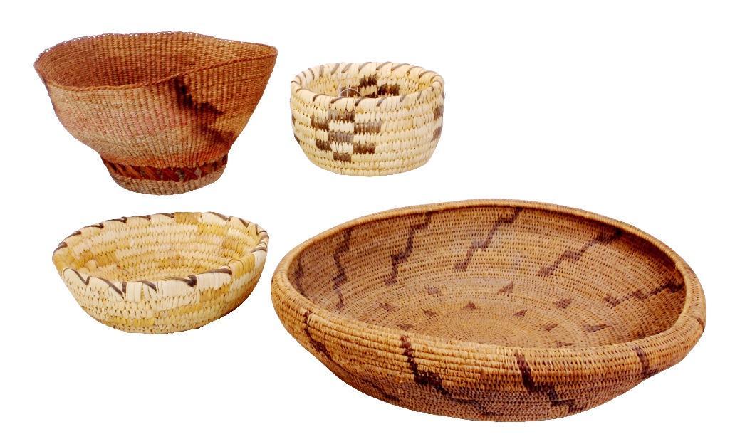 Four Indian Woven Baskets (1 of 10)