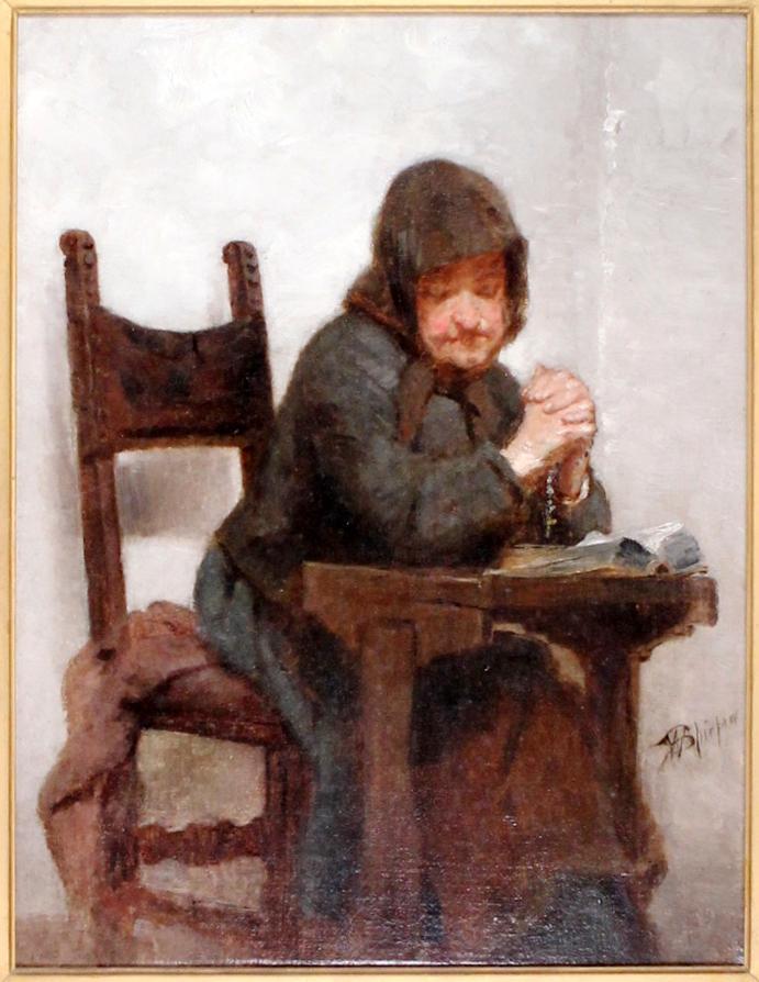 Walter Shirlaw (American 1838-1909) Oil on Canvas (1 of 5)