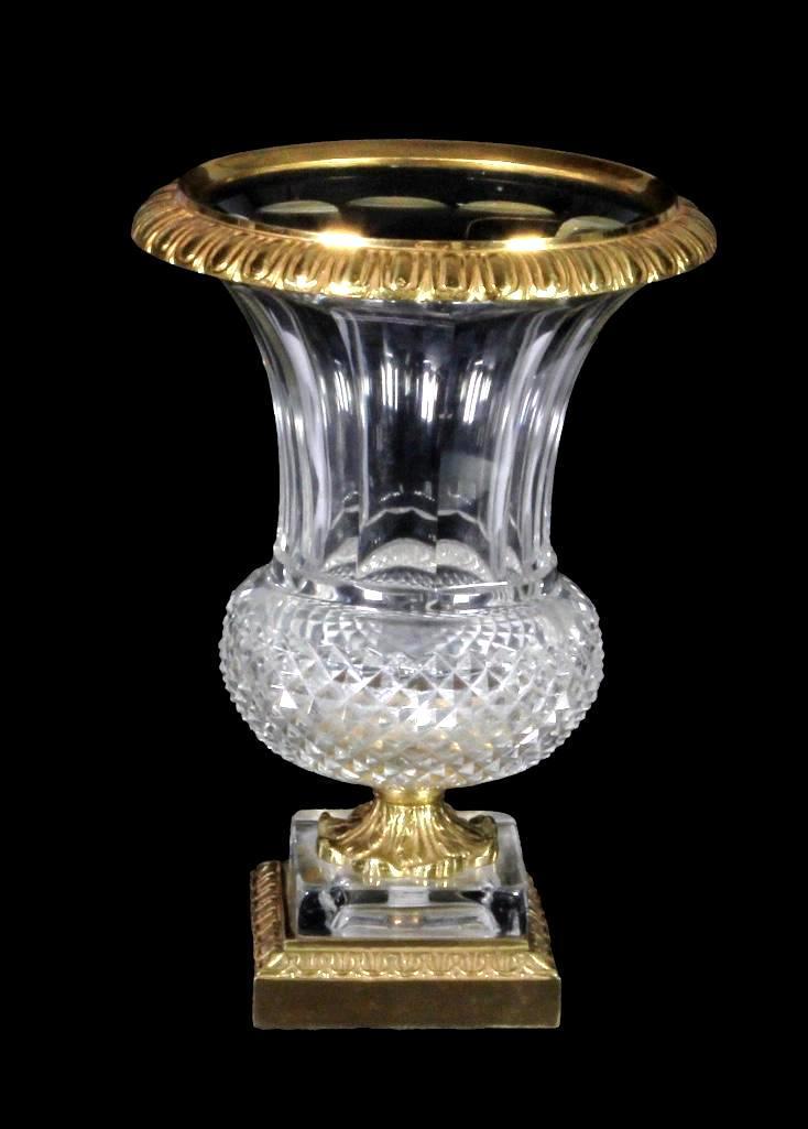 French 20th C. Ormolu Mounted Leaded Glass Urn (1 of 5)