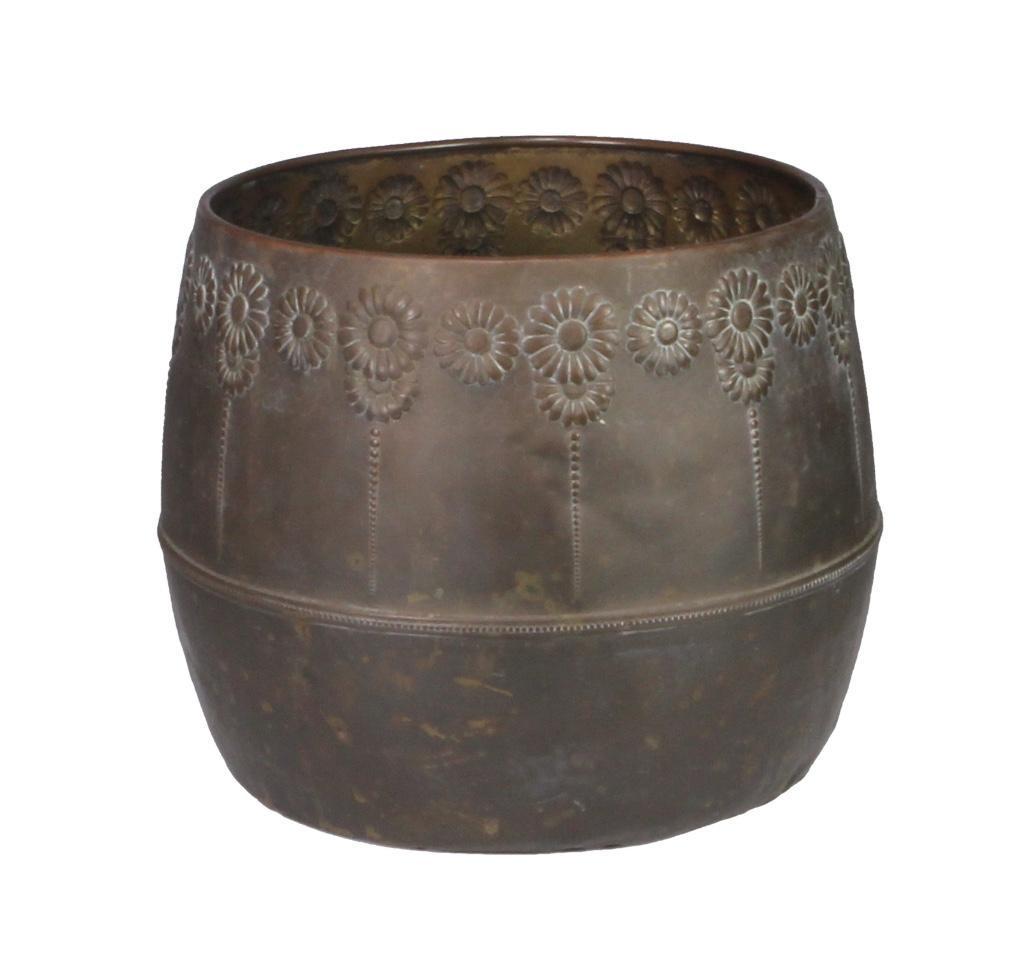 Arts and Crafts Copper Repousse Jardinere (1 of 5)