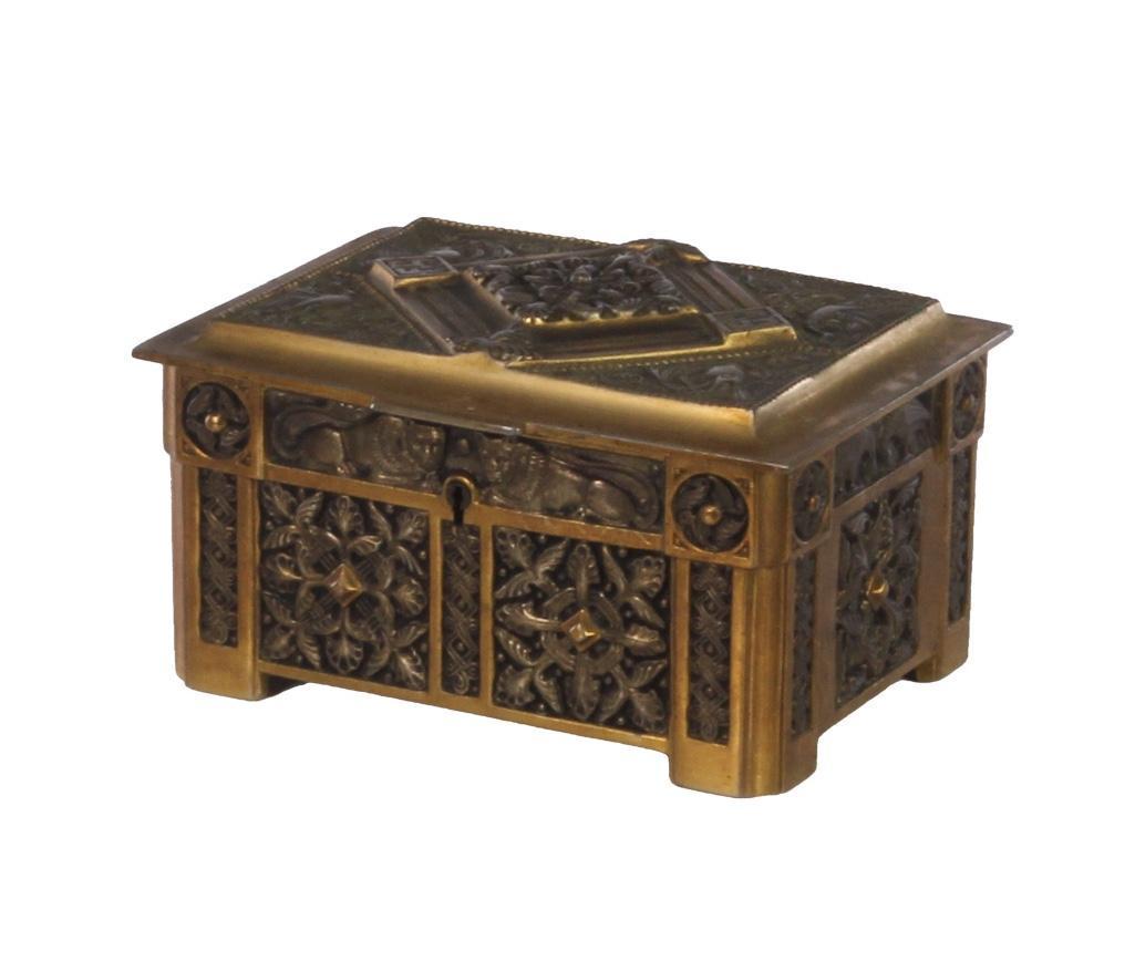Continental 19th C. Bronze Jewelry Box (1 of 9)