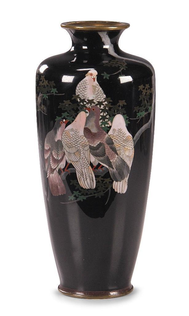 Japanese Meiji Period Kodenji Style Cloisonne Vase (1 of 5)