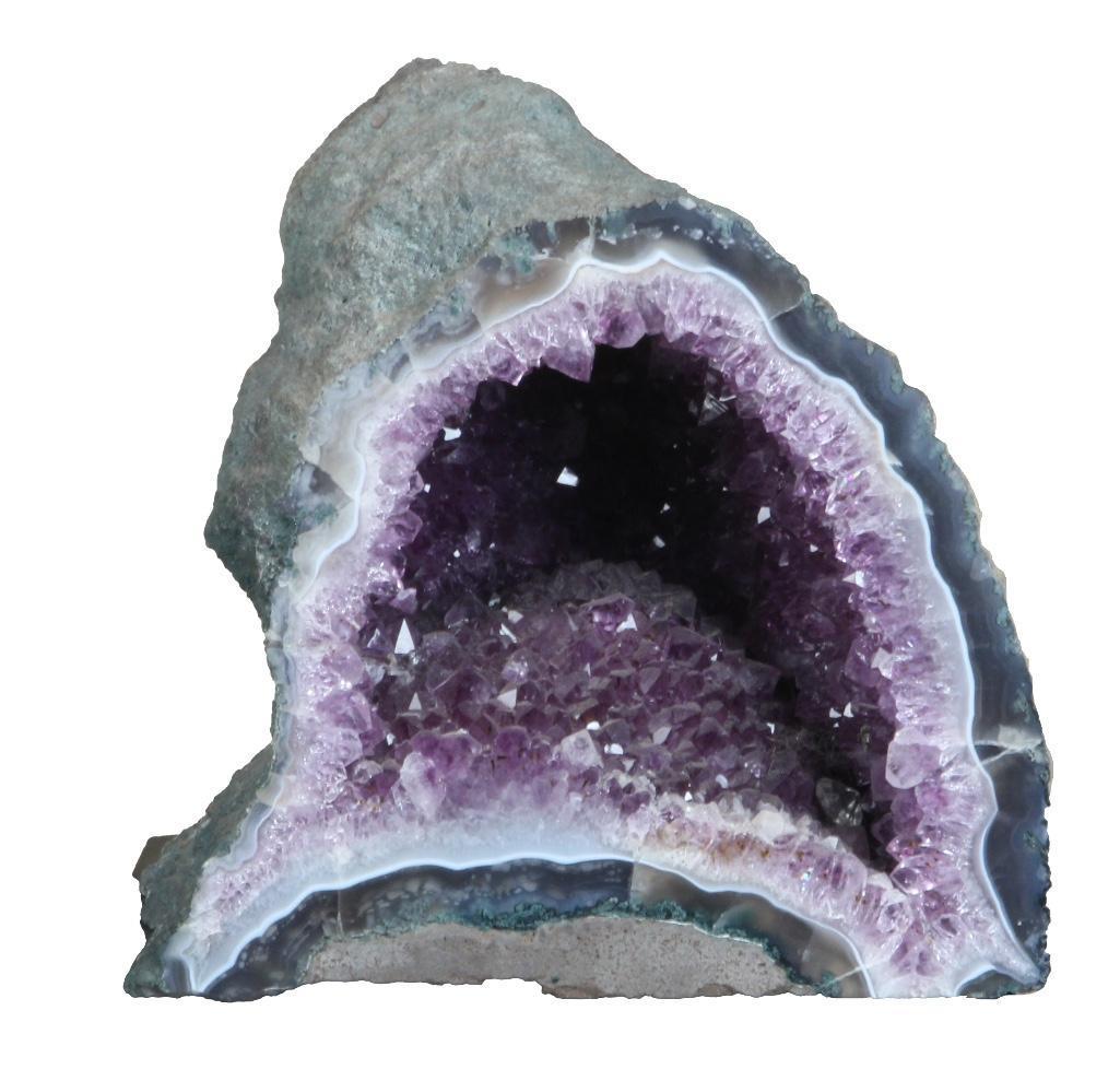 Large Amethyst Cathedral Geode 1 Lt Table Lamp