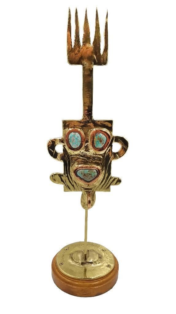 Thom Wheeler (American 20th C.) Bronze Mixed Media (1 of 5)