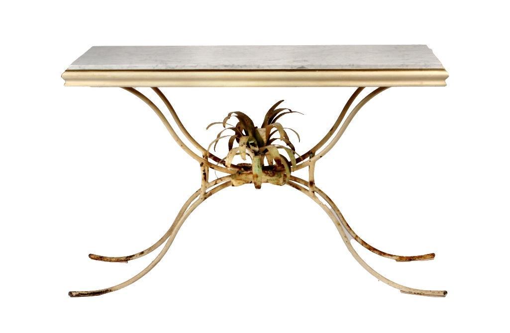 Metal & Marble Console Table (1 of 3)