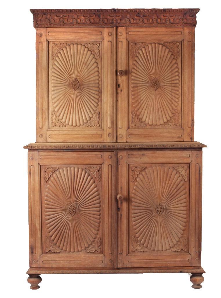 Anglo Indian Carved Teak Cabinet (1 of 8)
