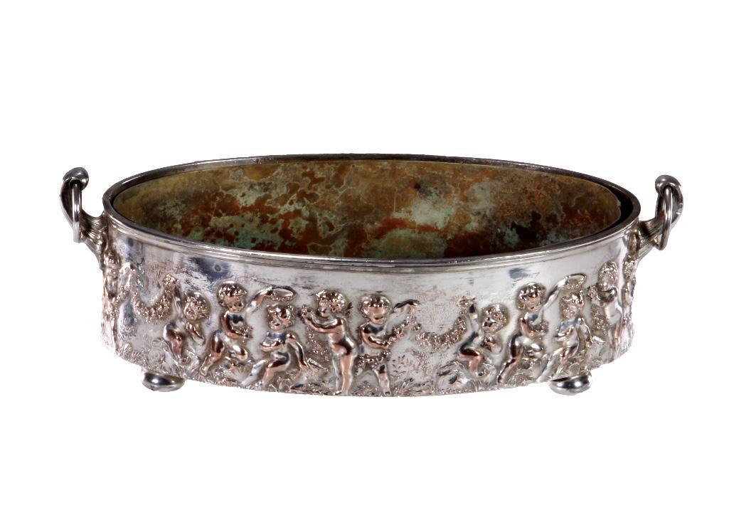 Dutch 19th C. Silverplate Jardiniere (1 of 4)