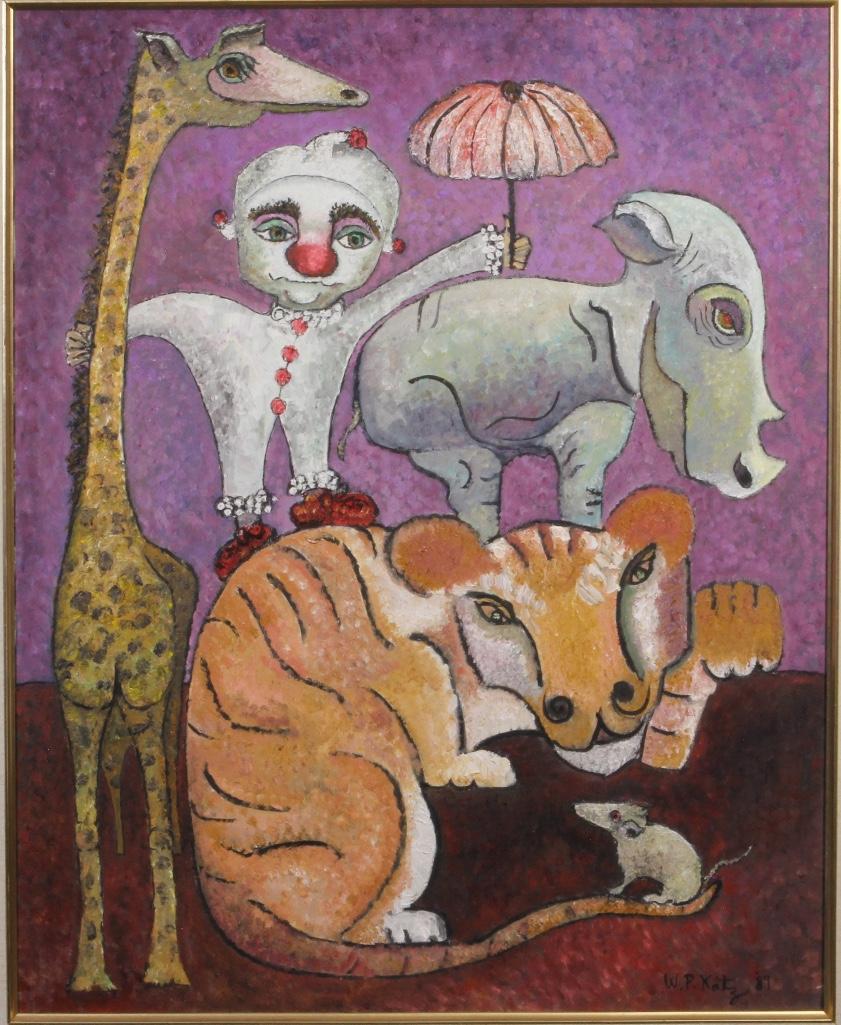 William P. Katz (American 1926-2003) Oil on Canvas Only (1 of 5)