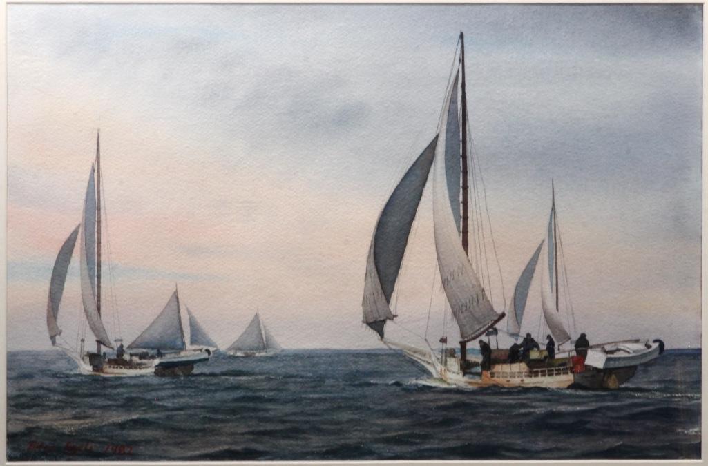 Peter Egeli (American, b. 1934) Oil on Canvas, (1 of 6)