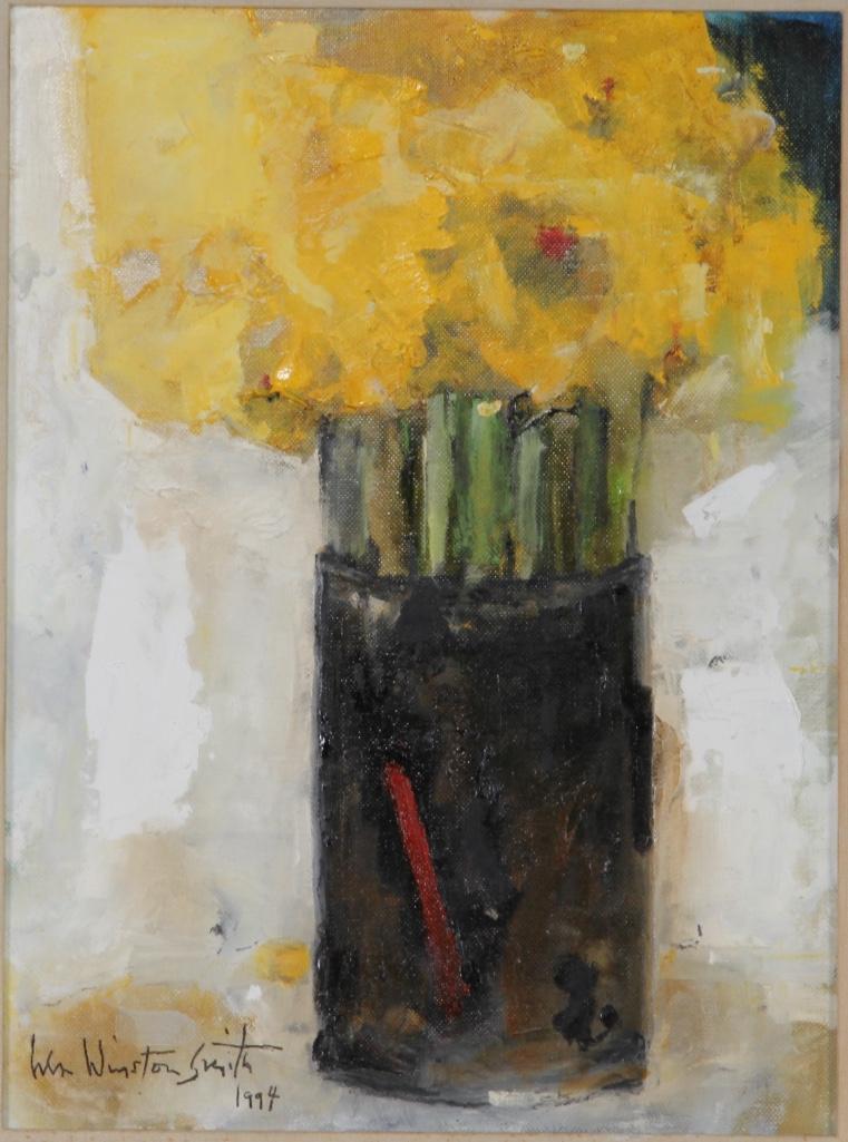 William Winston Smith (20th C), Oil on Board "Jonquils" (1 of 5)