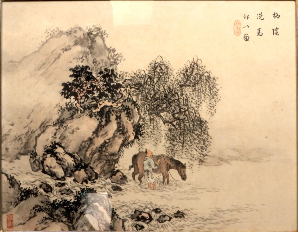 Chinese Ink on Paper Framed Painting (1 of 5)