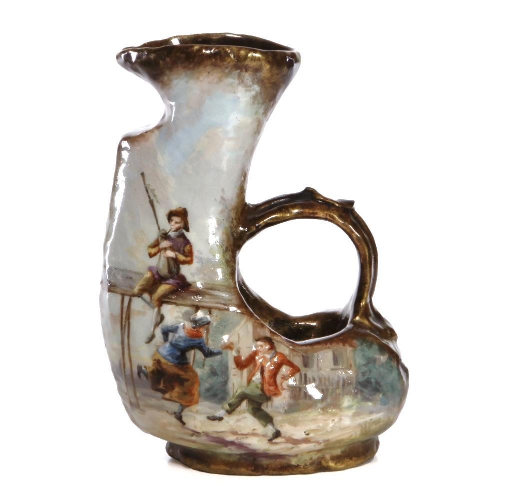 Emile Galle Glazed Ceramic Ewer (1 of 8)