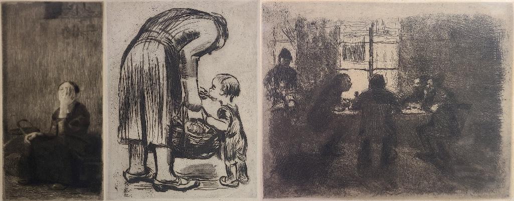 Three Kathe Kollwitz (German 1867-1945) Etching & Dryoint (1 of 4)