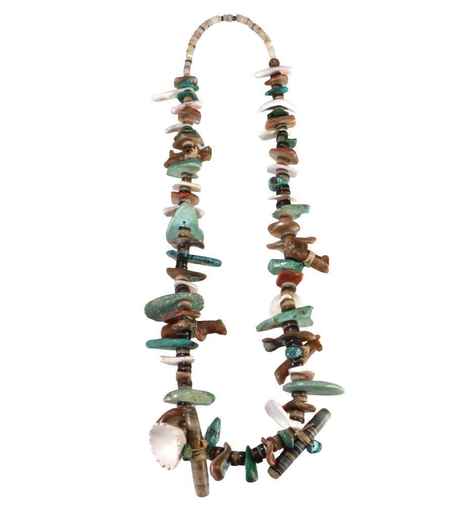 Native American Turquoise & Beadwork Necklace (1 of 3)
