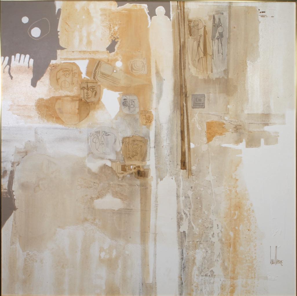 Gregory Hawthorne (American, 20th C.) Oil on Canvas Abstract (1 of 3)