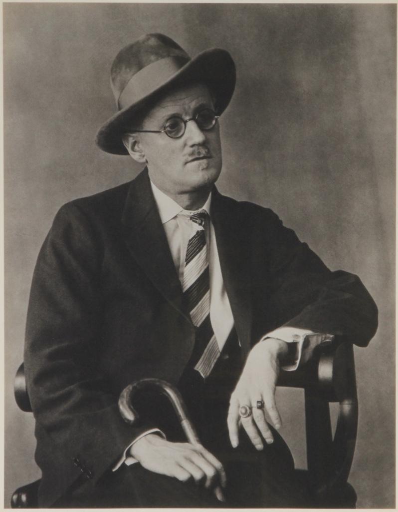 Berenice Abbot (American, 1896-1991) Signed & Numbered James Joyce Portrait Print (1 of 4)