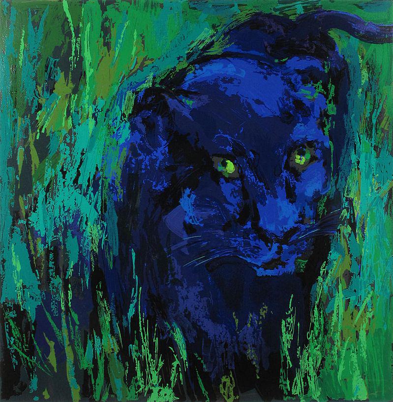 Portrait of the Black Panther by LeRoy Neiman (1 of 1)