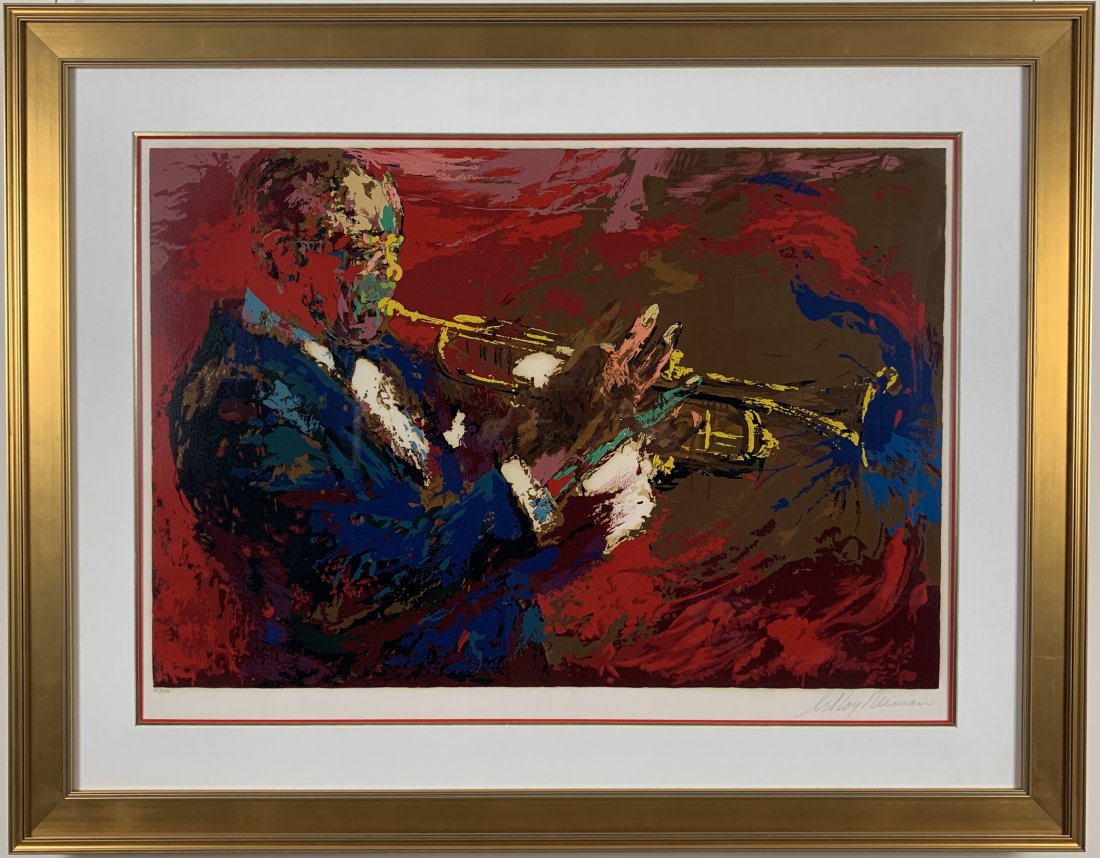 LeRoy Neiman - Satchmo (Louis Armstrong) - A framed, (1 of 3)