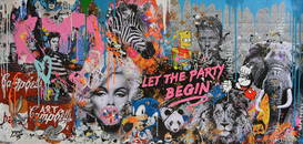 Let the Party Begin is a large Original Painting by