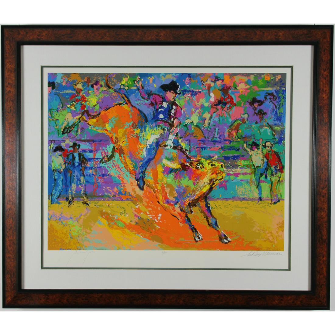 LeRoy Neimans - "Adriano, World Champion Bull Rider on Little Yellow Jacket" (1 of 4)