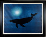 Wyland "Humpback Whale" Large 47 x 38 Classic Original Oil Painting on Canvas