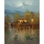 High Mountain Merchantile by G Harvey - Limited Edition Giclee on Canvas (1 of 2)