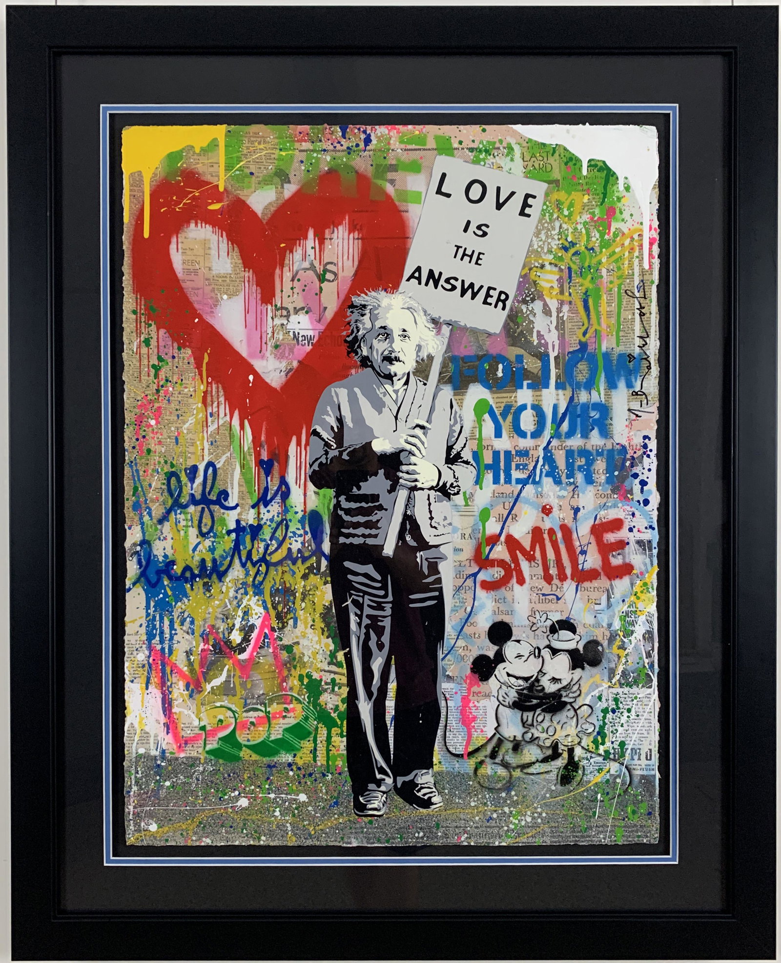 MR. BRAINWASH -EINSTEIN 2020 - ORIGINAL MIXED MEDIA (1 of 3)