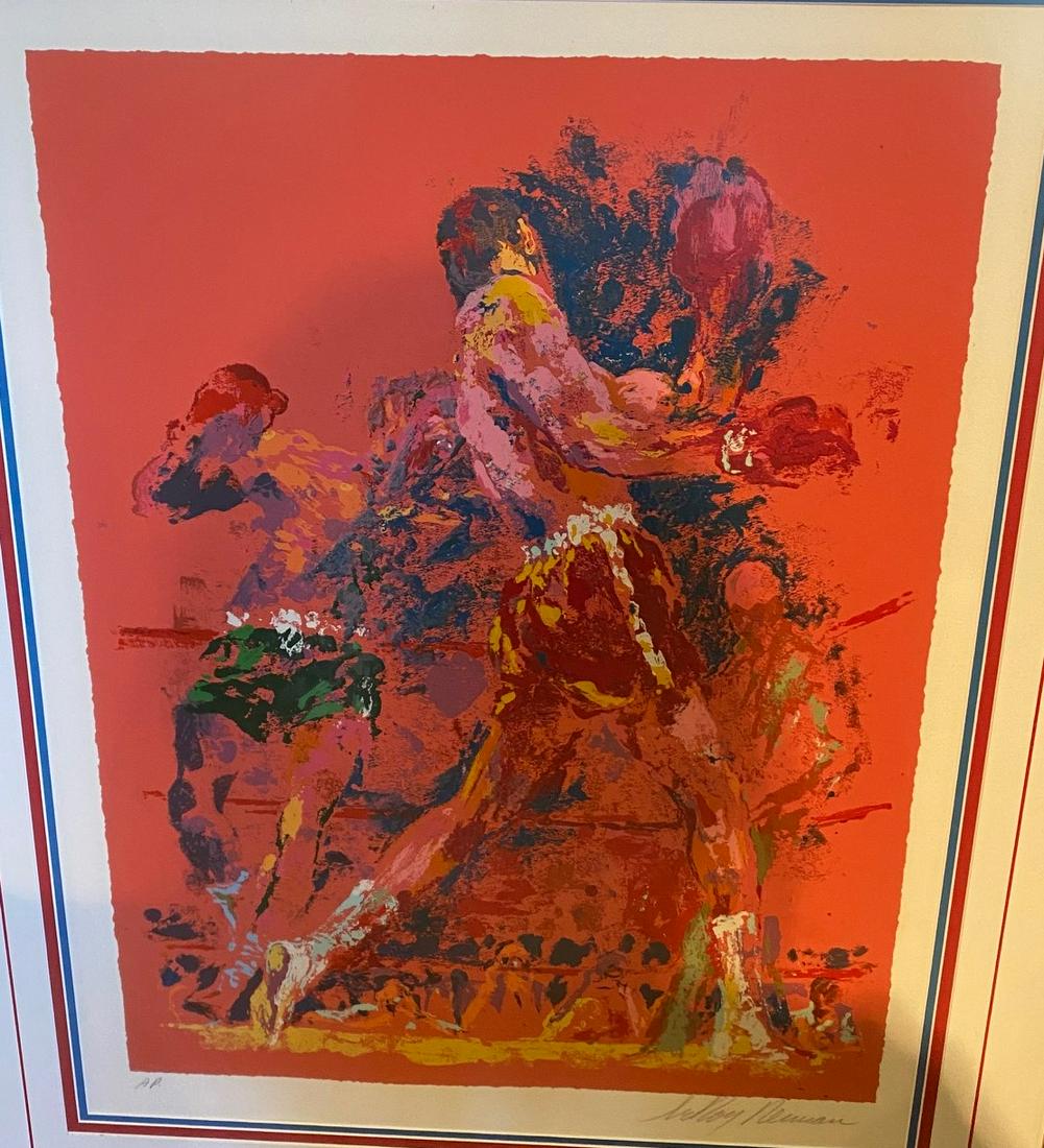 Red Boxers - LeRoy Neiman - Serigraph on Paper (1 of 3)