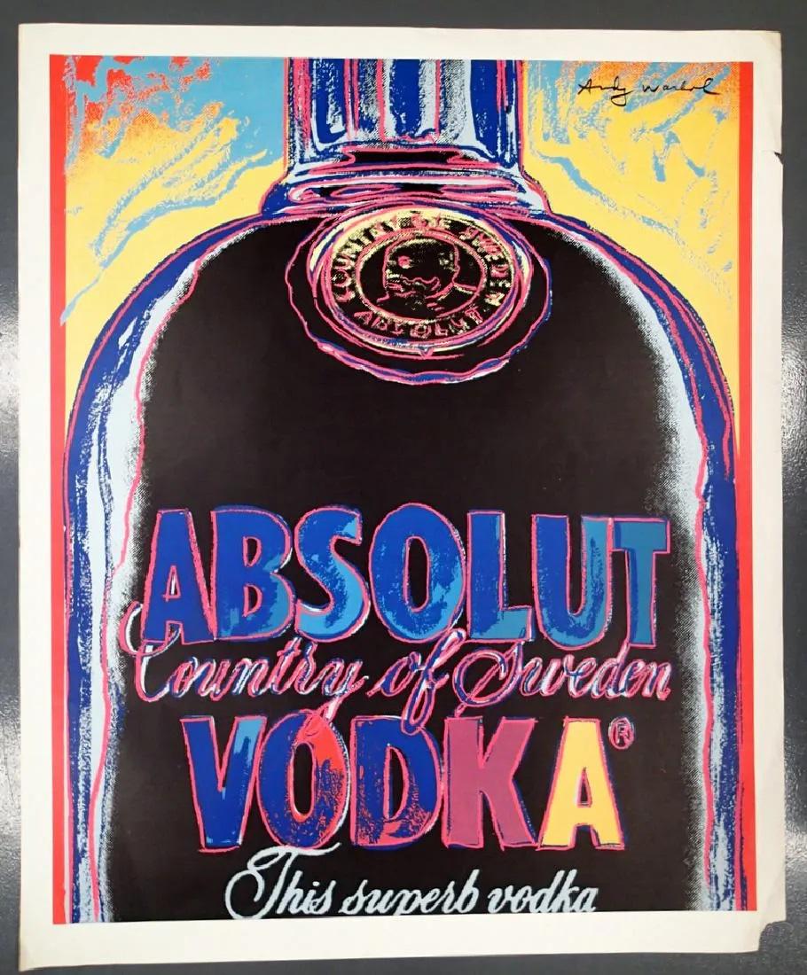 Andy WARHOL, Poster of Original Absolut Vodka Art (1 of 4)