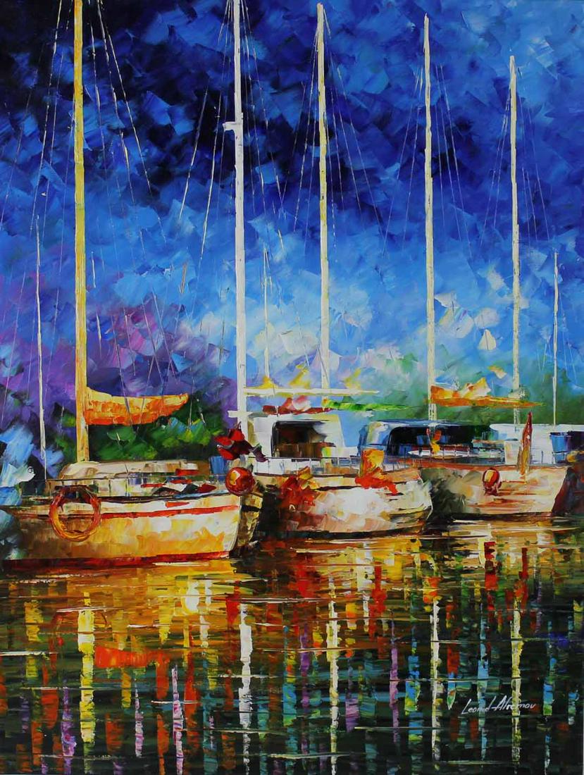 In The Port by Leonid Afremov (1 of 1)