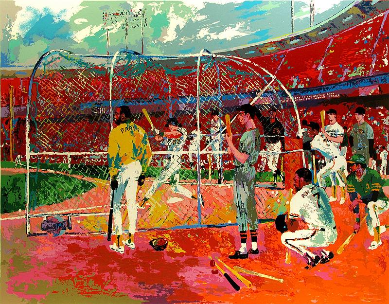 LeRoy Neiman - Bay Area Baseball - Framed Limited Edition Serigraph on Paper (1 of 1)