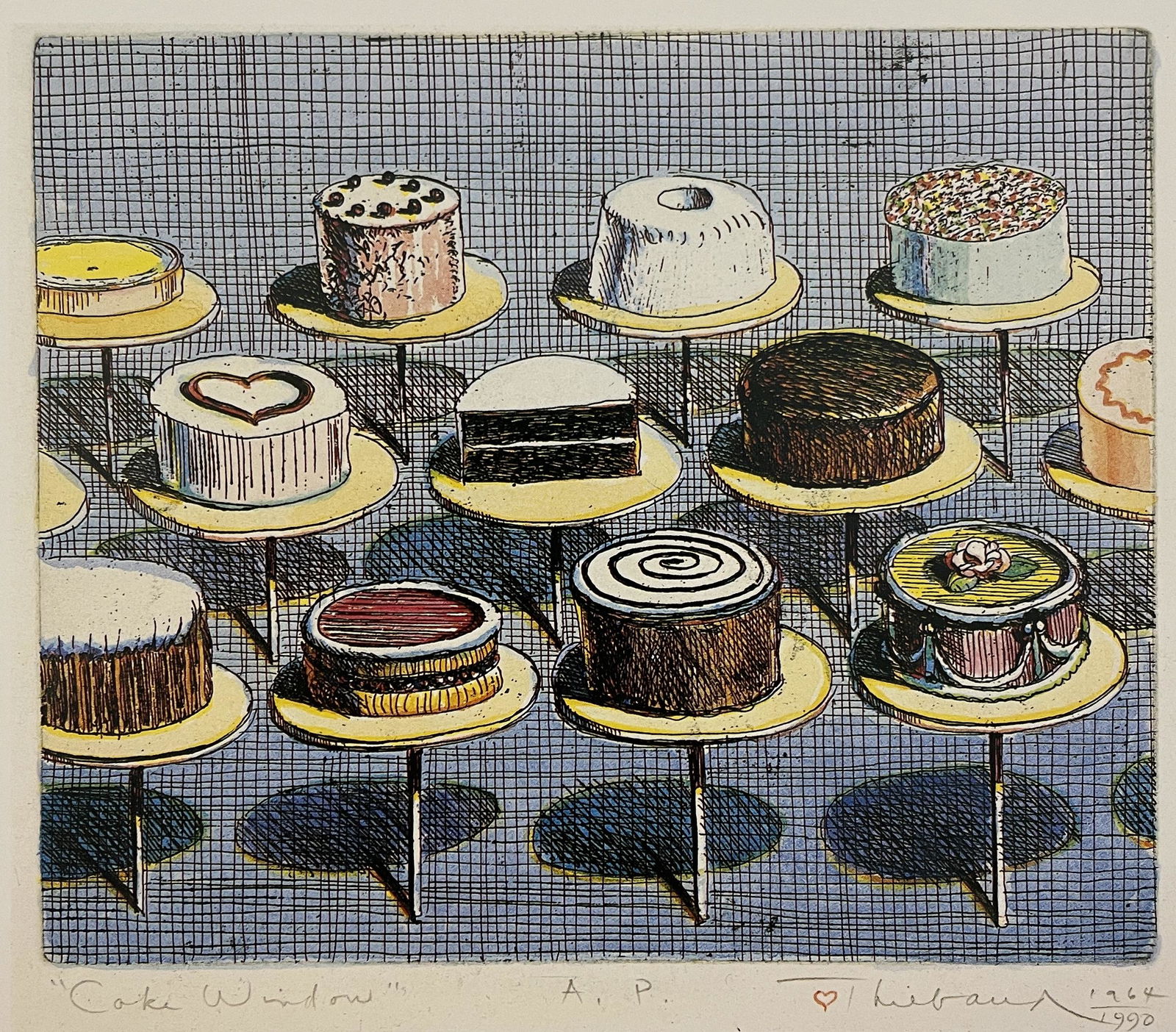 Wayne Thiebaud - Cake Window, 1990 (1 of 2)