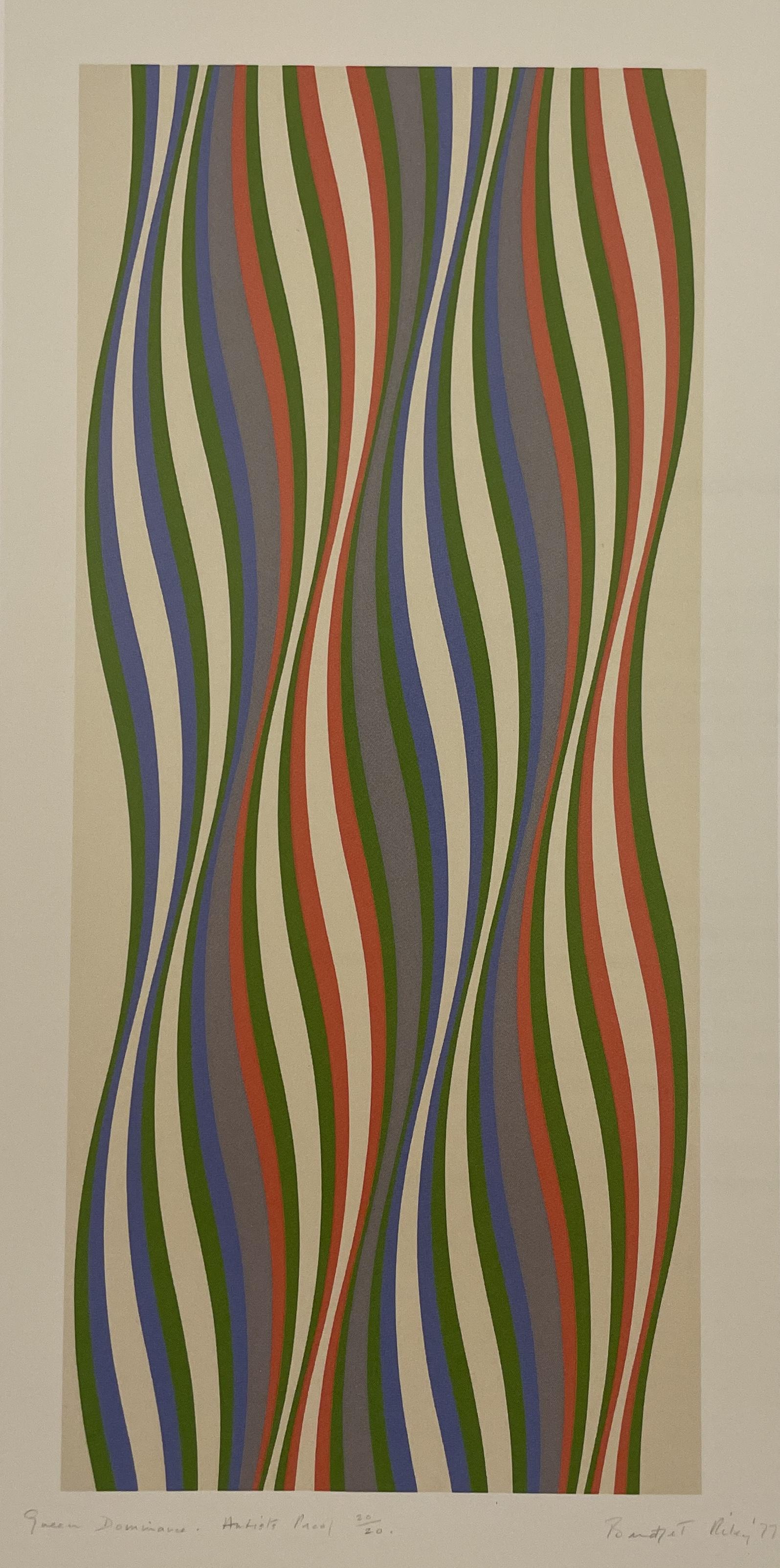Bridget Riley - Green Dominance, 1977 (1 of 3)