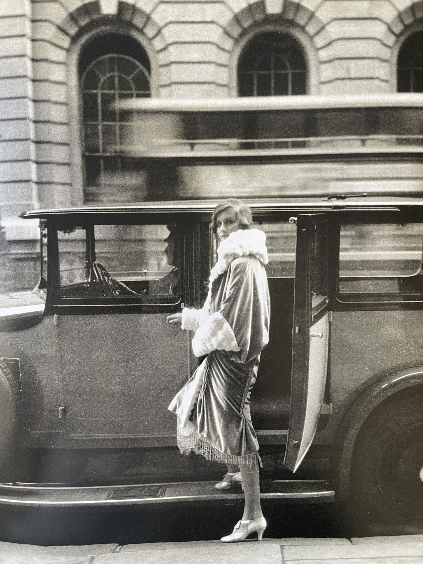 Cecil Beaton “Clothes and the Car, at the Theatre, 1927? Print: Cecil Beaton “Clothes and the Car, at the Theatre, 1927” Print. Measures (approx):12 x 9. Mounted to archival quality paper. Verso is blank. Printed circa 1990’s.