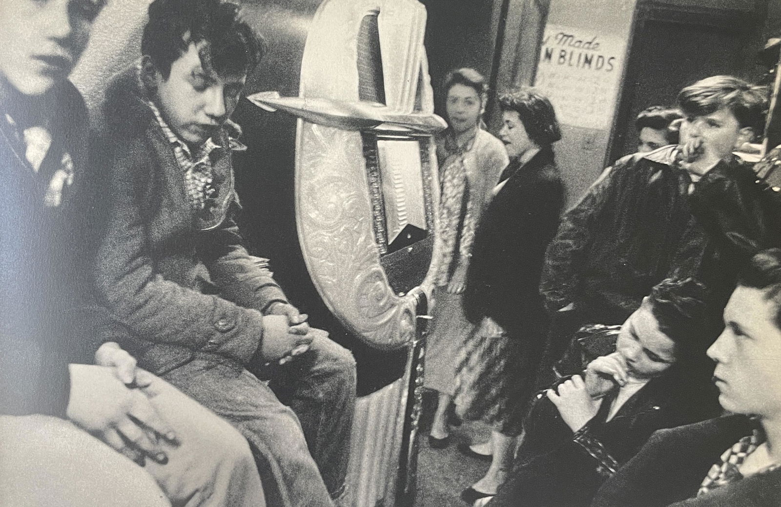 Robert Frank “Candy Store, New York City? Print: Robert Frank “Candy Store, New York City” Print Measures (approx): 5.25 x 8. Mounted to archival quality paper. Verso is blank. Printed circa 1950’s.