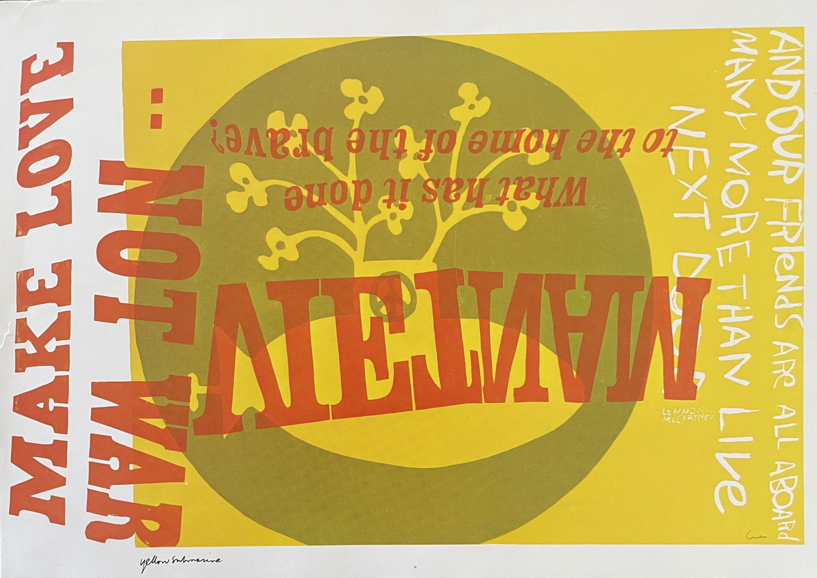 Corita Kent "Make Love, Not War" Offset Lithograph (1 of 7)