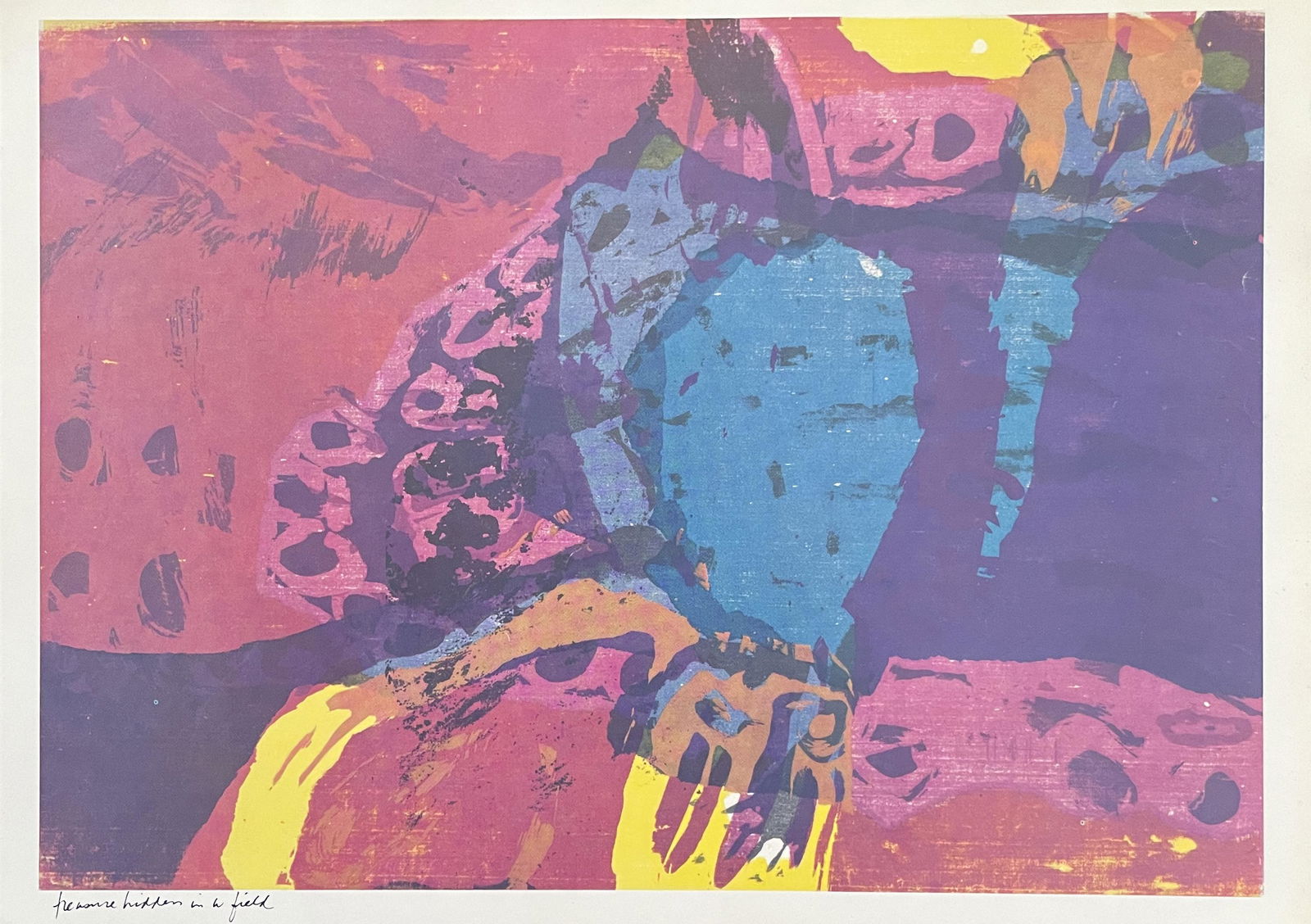 Corita Kent "Treasure Hidden in a Field" Offset Lithograph (1 of 6)