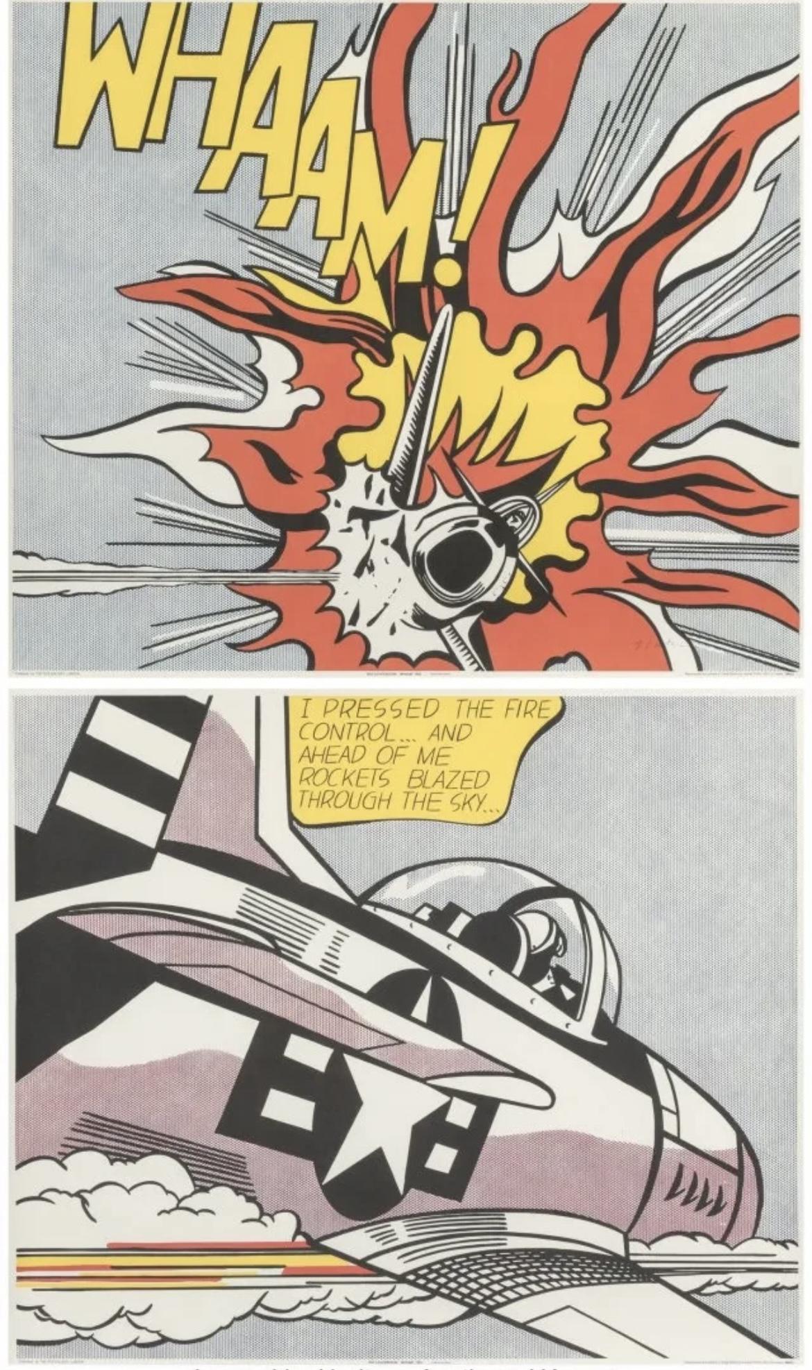 Roy Lichtenstein â€œWhaam!â€ Diptych, 1967 (1 of 9)