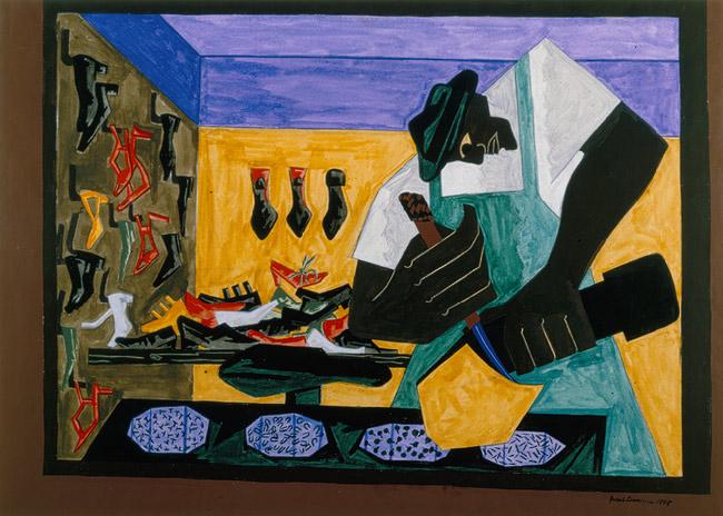 Jacob Lawrence "The Shoemaker, 1945" Offset Lithograph (1 of 1)