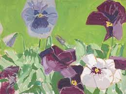 Alex Katz "Pansies, 1967" Offset Lithograph (1 of 1)